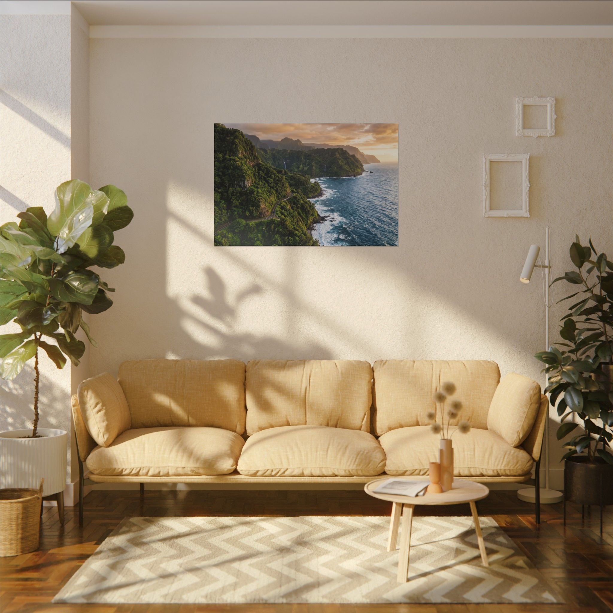 Maui Coast Canvas Wall Art - Road to Hana Print, Hawaii Landscape, Tropical Decor, Stretched Canvas