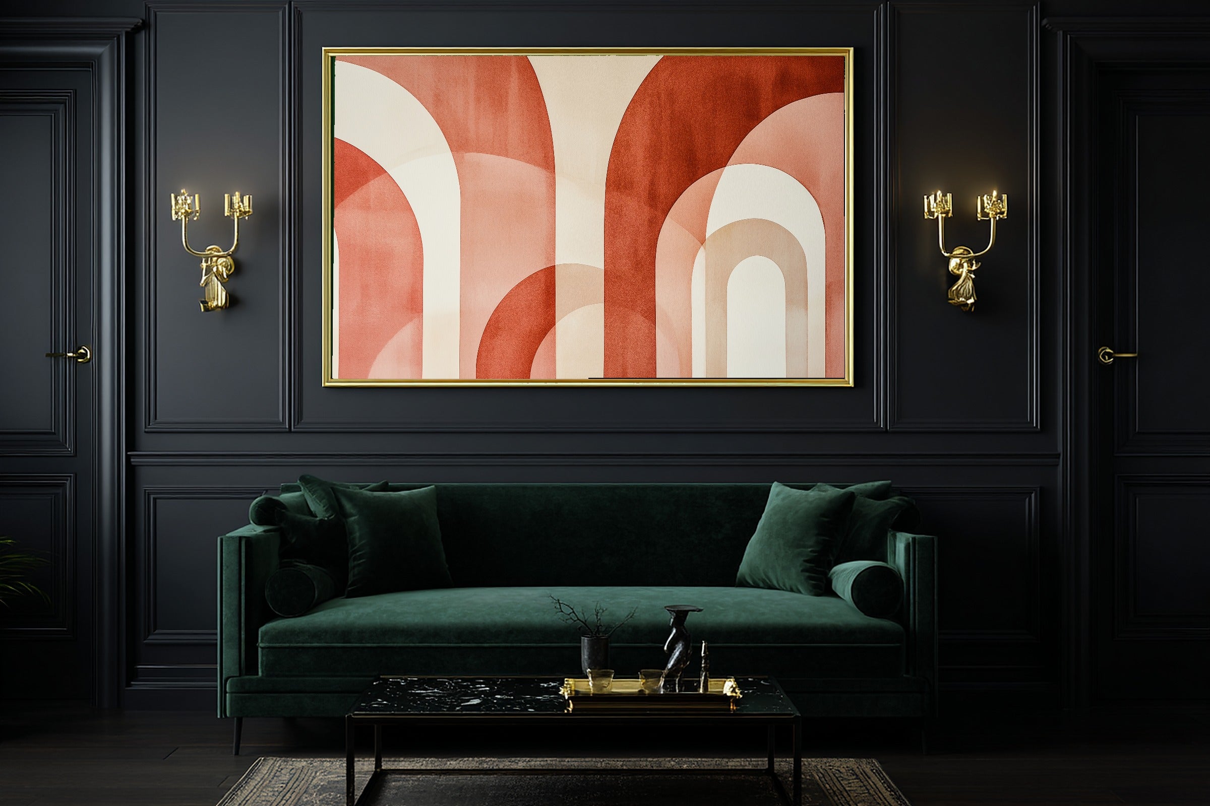 Hand-picked Abstract Arches Terracotta Giclée Print — Dreamy Luxe Modern for the Home Office, Ready-to-Hang Modern-Home Friend Gift — abstract-arches-terracotta-office-wall-art.jpg