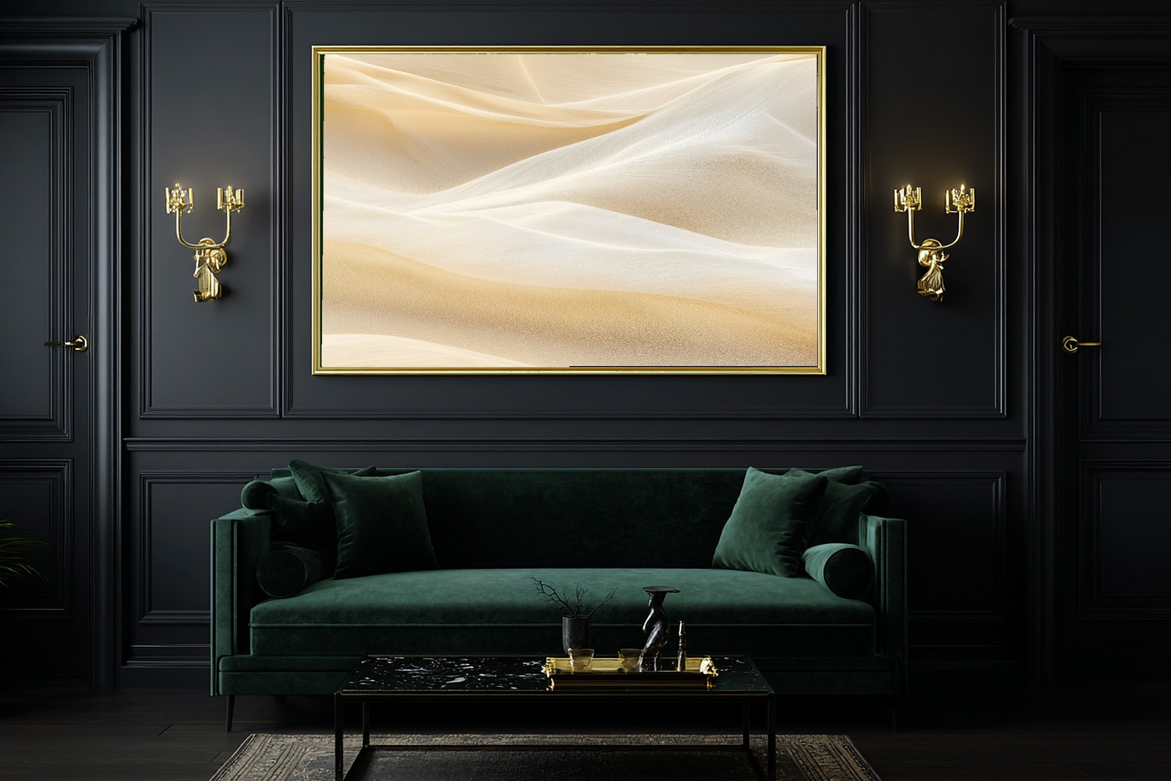 Abstract Desert Sand Ribbons Museum-Quality Canvas, Luxe Modern Wall Art, Muted Warm Neutrals Entryway Art, Gift for Home Owners — abstract-desert-sand-ribbons-office-wall-art.jpg