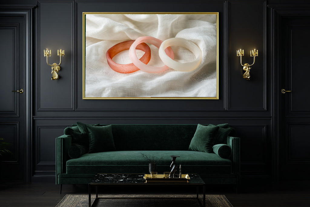 Abstract Washed Coral Rings Museum-Quality Canvas, Calm Coastal Seascape, Hazy Coastal Blue Beach House Art, Meaningful Gift for Art Lovers — abstract-washed-coral-rings-office-wall-art.jpg