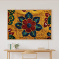 Afrobohemian Ankara Wax Print Stretched Canvas Print for the Home Office, Warm Safari Landscape, Warm Soulful Tones — afrobohemian-ankara-wax-print-canvas-print.jpg