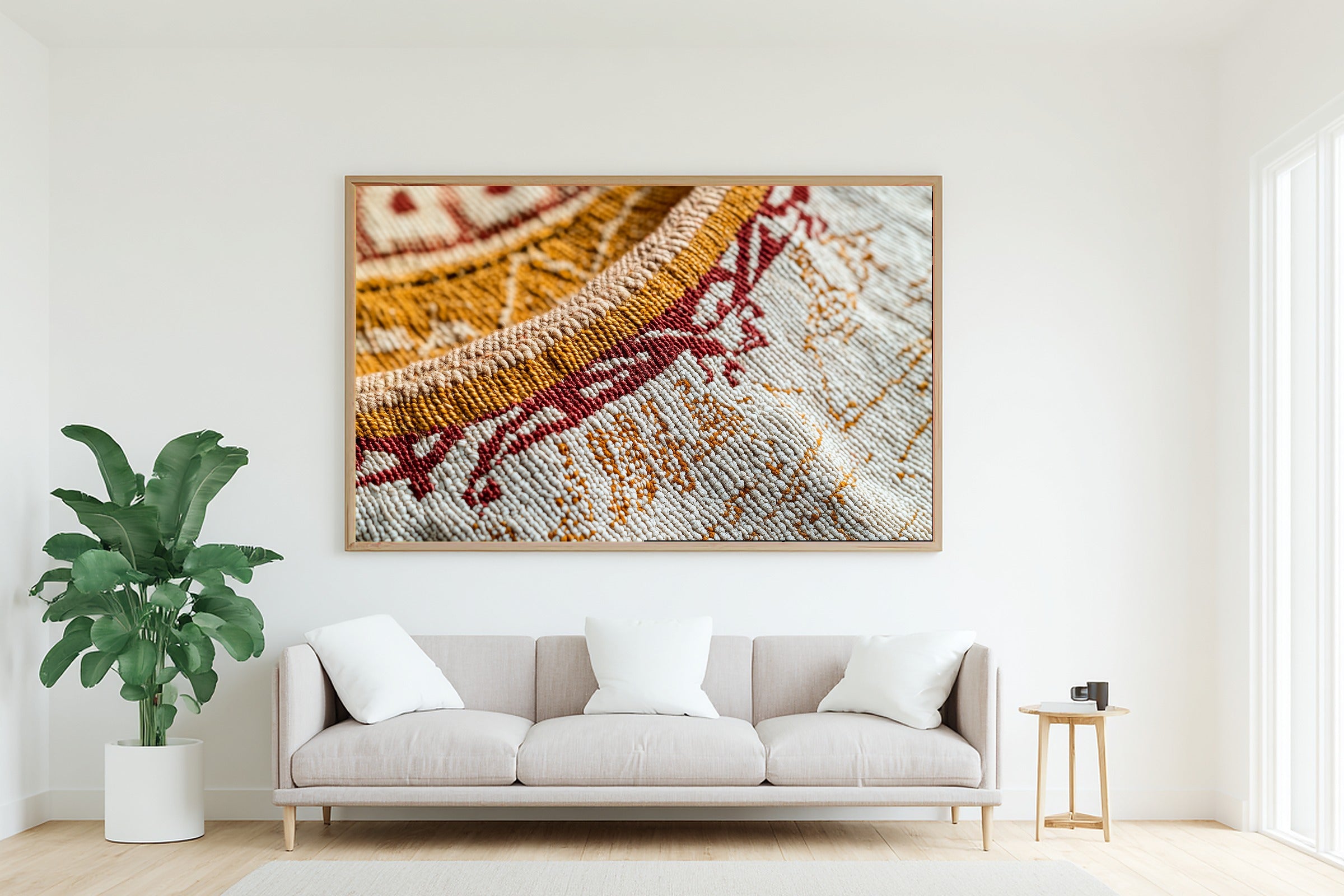 Afrobohemian Ethiopian Telet Weave Museum-Quality Canvas, Bold African Wall Decor, Soft Dreamy Glow Home Office Art — afrobohemian-ethiopian-telet-weave-living-room-wall-art.jpg