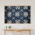 Afrobohemian Mudcloth Indigo Bogolan Giclée Canvas Print | Bold African Wall Decor | Living Room Decor | Gift for Creatives — afrobohemian-mudcloth-indigo-bogolan-canvas-print.jpg