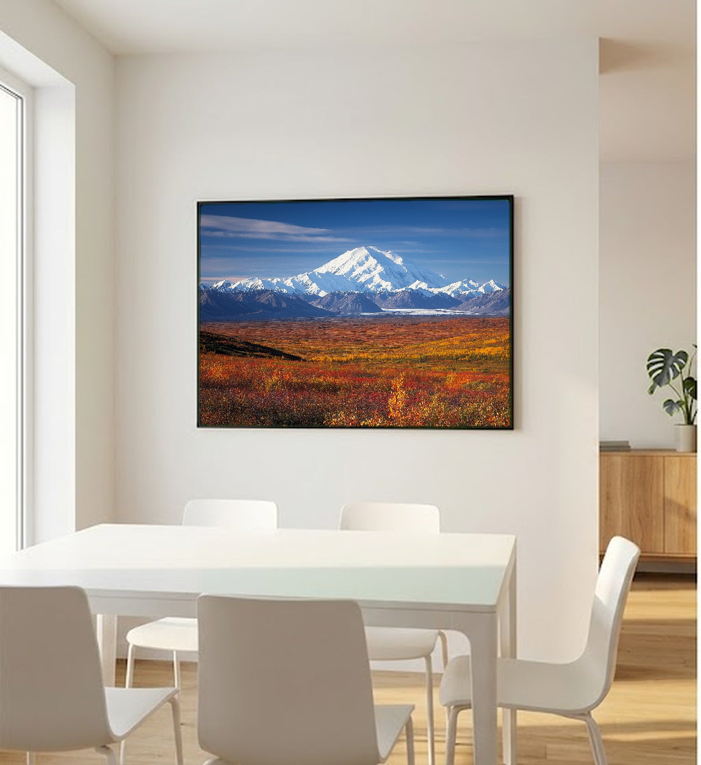 Denali Canvas Wall Art | Alaska Mountain Print, Wilderness Landscape, Nature Decor, Stretched Canvas — alaska-denali-bedroom-wall-art.jpg