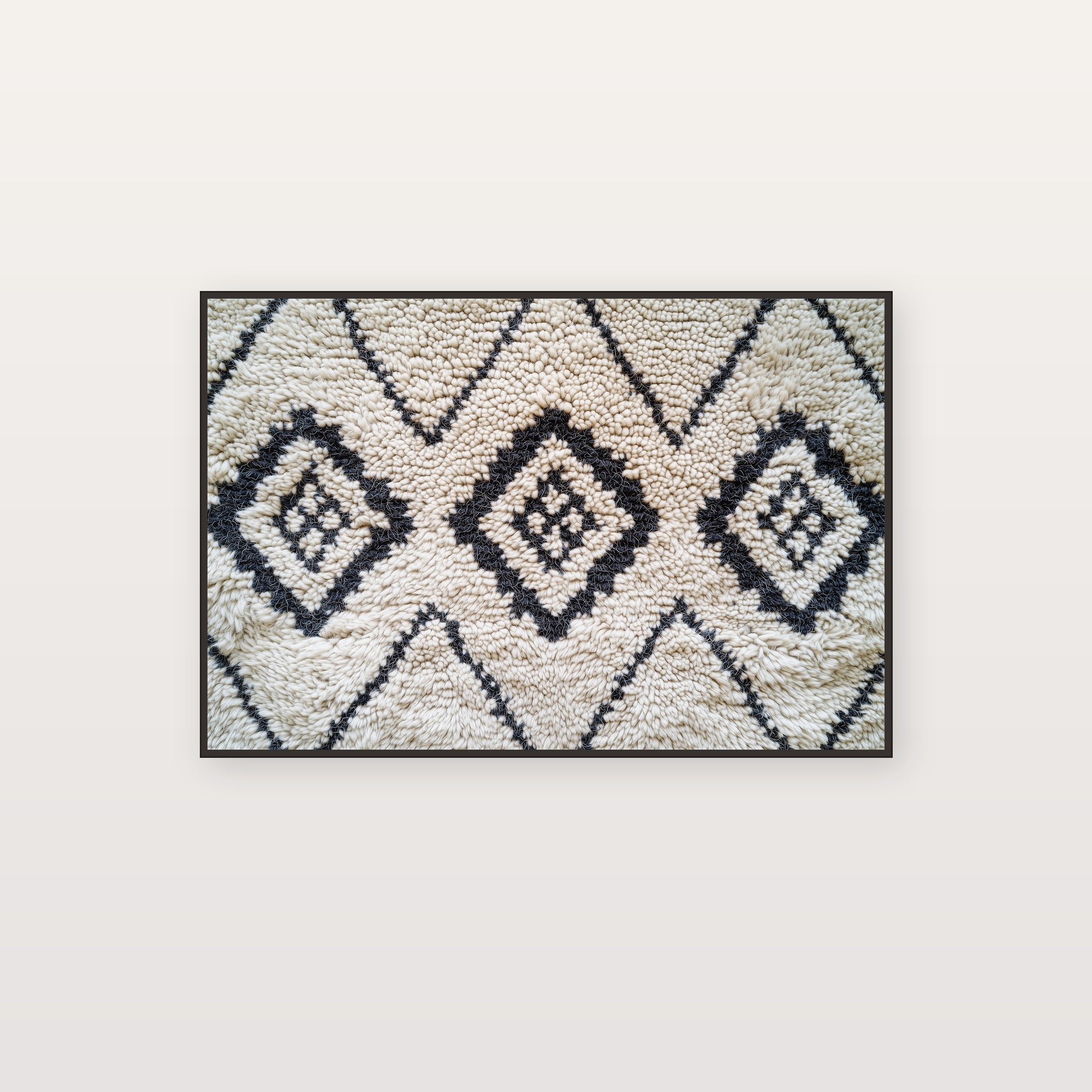 Amazigh Rug Canvas Wall Art | Berber Pattern Print, Moroccan Boho Decor, Stretched Canvas — amazigh-rug-abstract-canvas-print.jpg