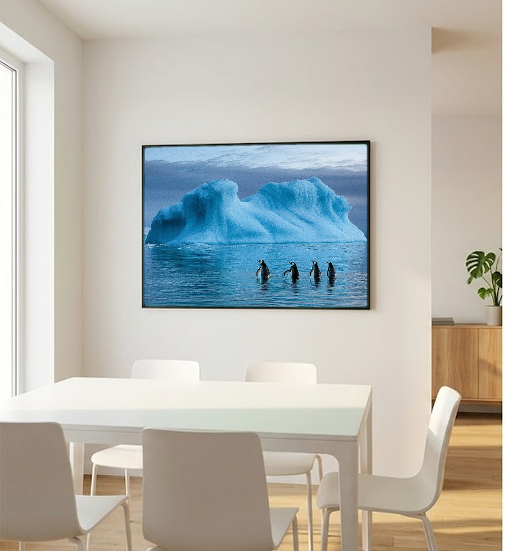 Antarctic Iceberg Canvas Wall Art | Antarctica Polar Print, Arctic Landscape, Wilderness Decor, Stretched Canvas — antarctica-iceberg-bedroom-wall-art.jpg