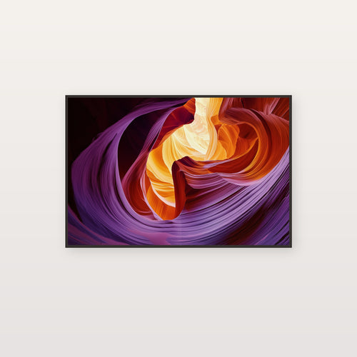 Antelope Canyon Canvas Wall Art | Arizona Slot Canyon Print, Red Sandstone, Nature Decor, Stretched Canvas — antelope-canyon-light-canvas-print.jpg