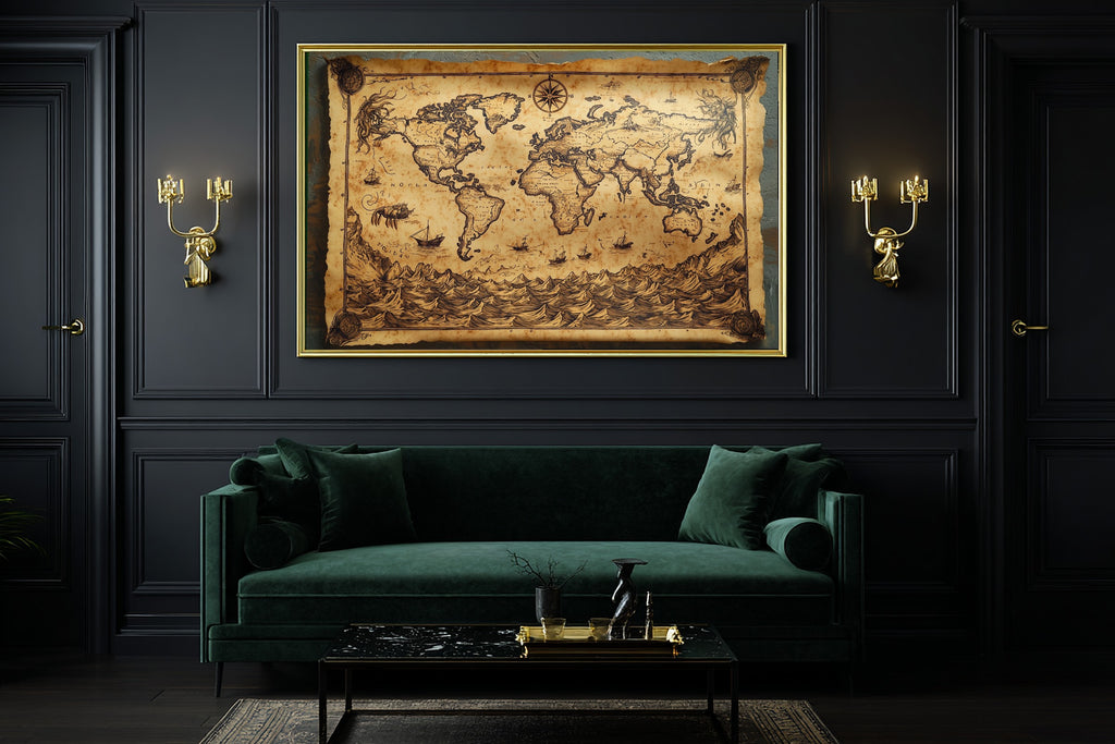 Cozy Studio Antique World Map Sepia Canvas Wall Art — Timeless Print for the Living Room, A Gift the Art Lover in Your Life Will Adore — antique-world-map-sepia-office-wall-art.jpg