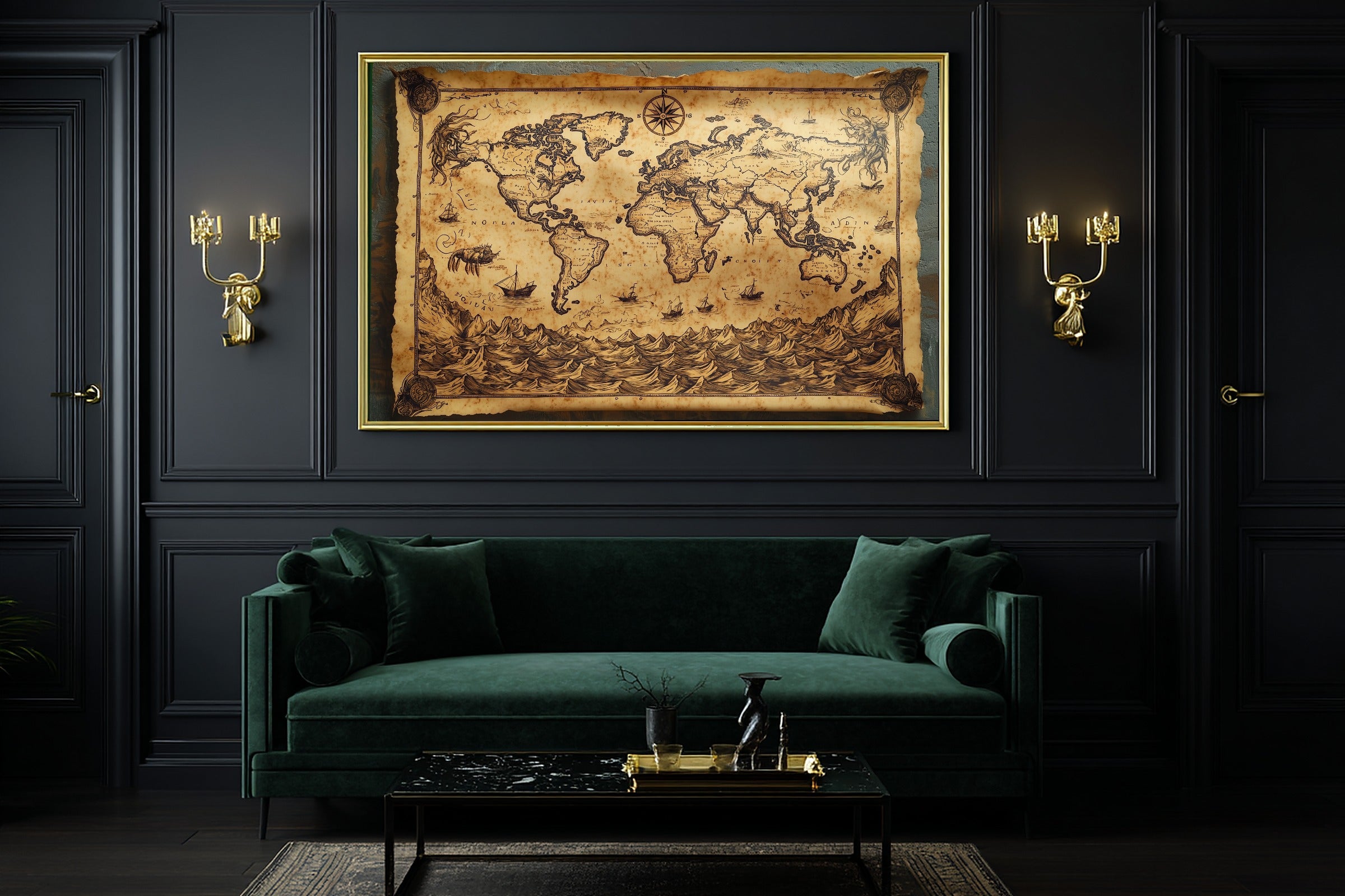 Cozy Studio Antique World Map Sepia Canvas Wall Art — Timeless Print for the Living Room, A Gift the Art Lover in Your Life Will Adore — antique-world-map-sepia-office-wall-art.jpg