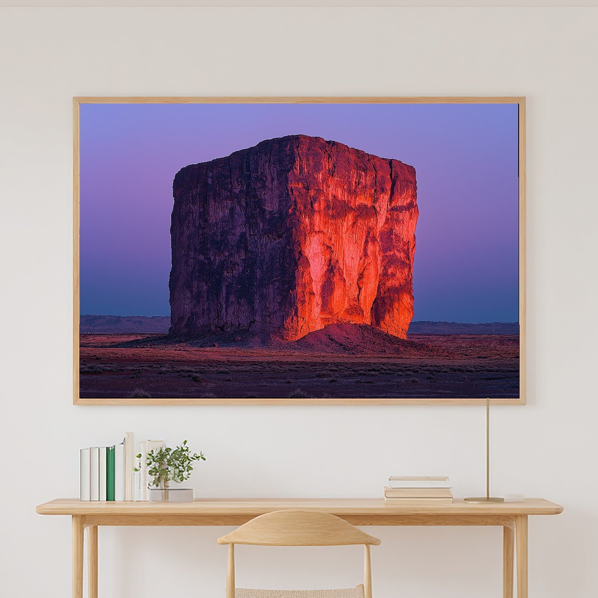 Warm Gallery Arizona Monolith Dusk Canvas Wall Art — Timeless Print for the Living Room, A Gift the Art Lover in Your Life Will Adore — arizona-monolith-dusk-canvas-print.jpg