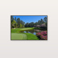 Golf Course Canvas Wall Art | Signature Hole Painterly Print, Clubhouse Decor, Stretched Canvas — augusta-golf-course-hole-canvas-print.jpg