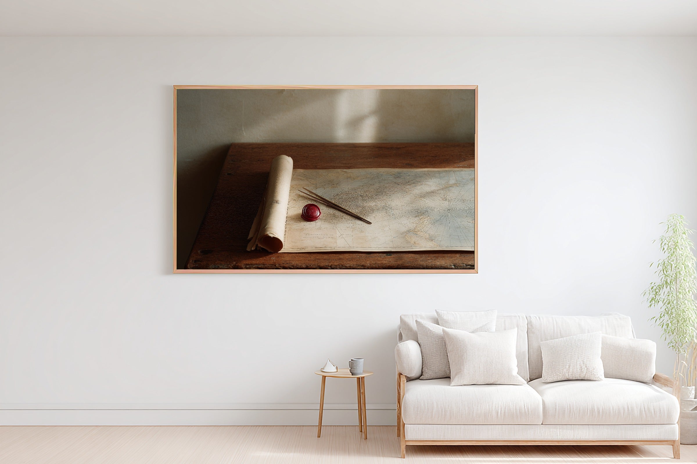 Dreamy Timeless Ballerina En Pointe Silhouette Canvas Wall Art — Quiet Print for the Living Room — ballerina-en-pointe-silhouette-bedroom-wall-art.jpg