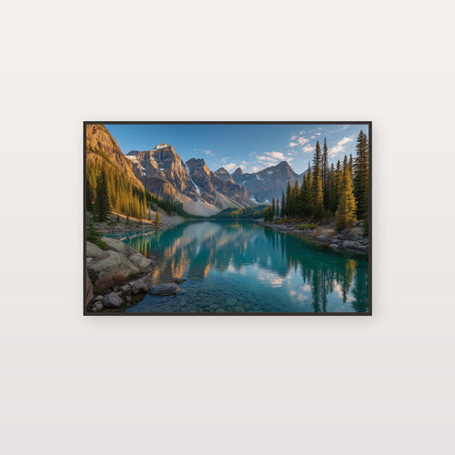 Banff Moraine Lake Canvas Wall Art | Canadian Rockies Print, Turquoise Water, Mountain Decor, Stretched Canvas — banff-moraine-lake-canvas-print.jpg