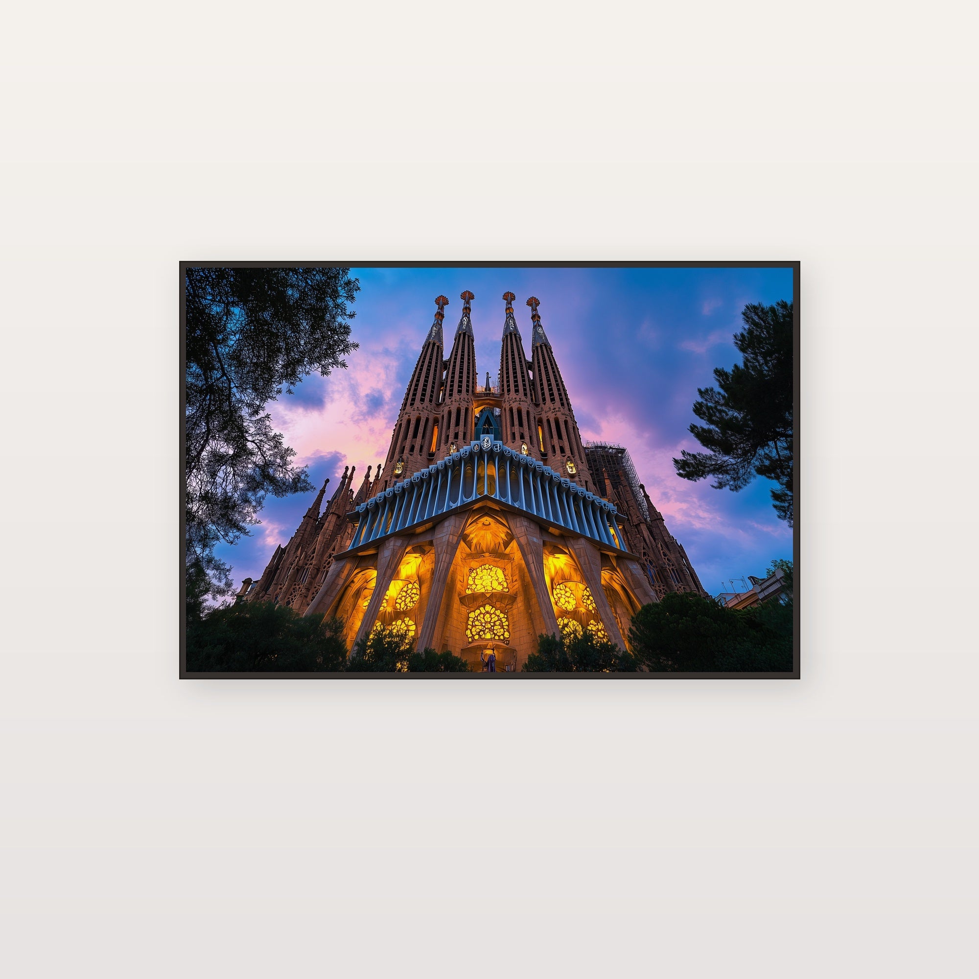 Barcelona Sagrada Familia Canvas Wall Art | Gaudi Architecture Print, Spanish Decor, Stretched Canvas — barcelona-sagrada-canvas-print.jpg