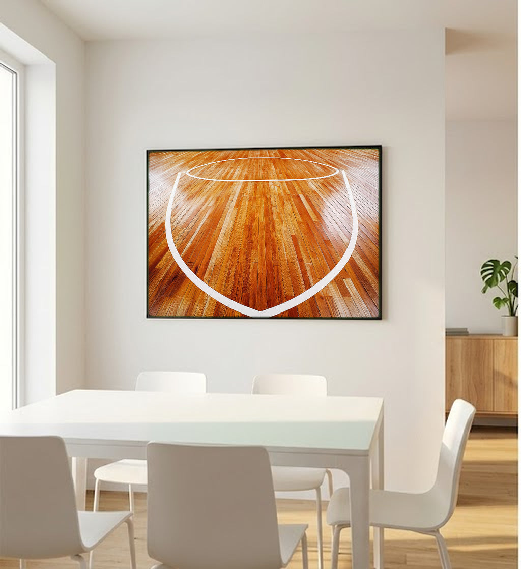 Basketball Court Canvas Wall Art | Overhead Parquet Print, Sports Decor, Stretched Canvas — basketball-court-overhead-bedroom-wall-art.jpg