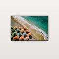 Beach Umbrella Canvas Wall Art | Aerial Rows Print, Coastal Summer Decor, Stretched Canvas — beach-umbrella-rows-canvas-print.jpg