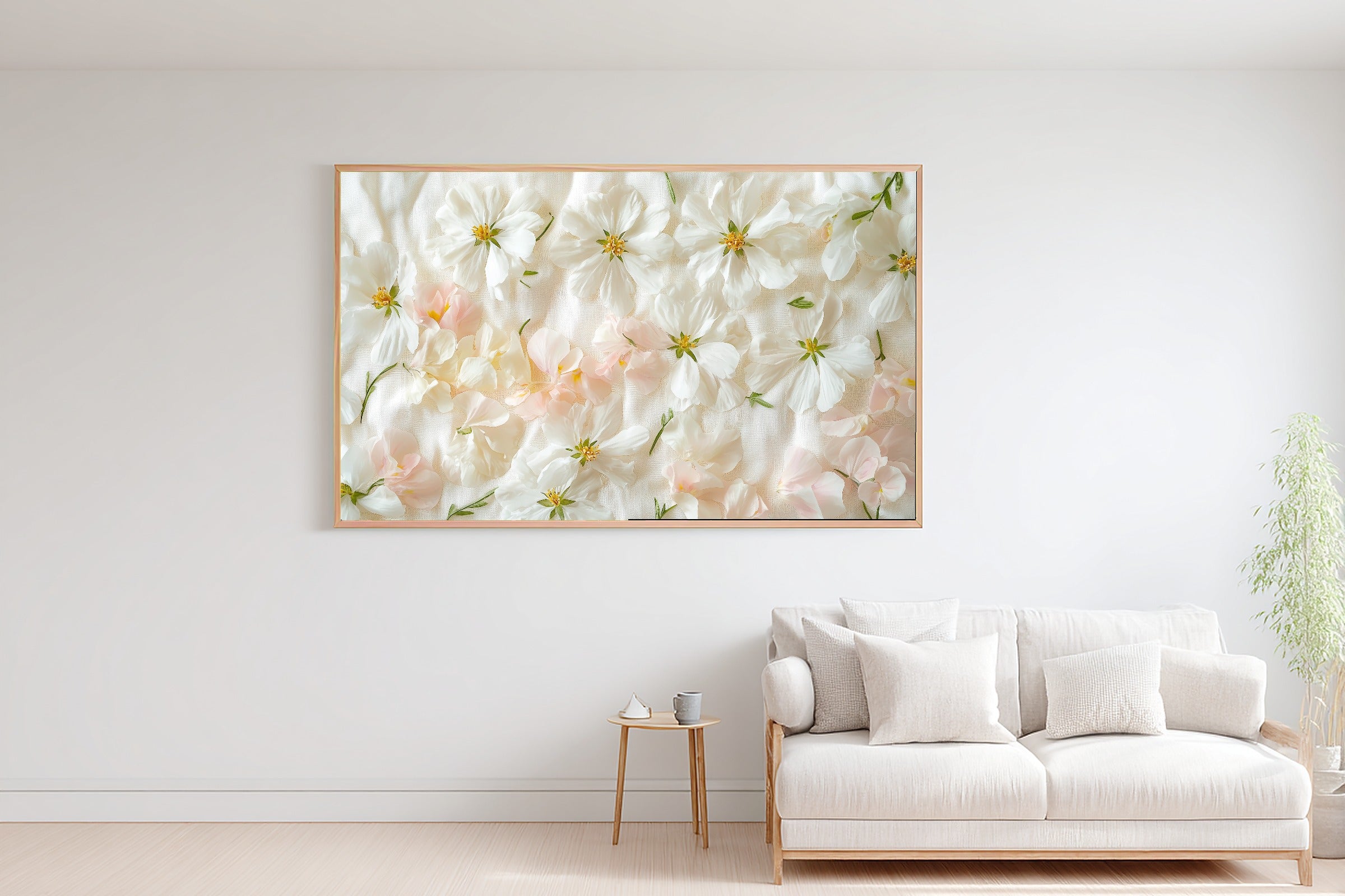 Gentle Floral Birth Flower April Daisy Sweetpea Art Print — Peaceful Decor for the Reading Nook — birth-flower-april-daisy-sweetpea-bedroom-wall-art.jpg