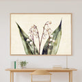 Gentle Floral Birth Flower May Lily Of The Valley Canvas Wall Art — Peaceful Print for the Reading Nook — birth-flower-may-lily-of-the-valley-canvas-print.jpg