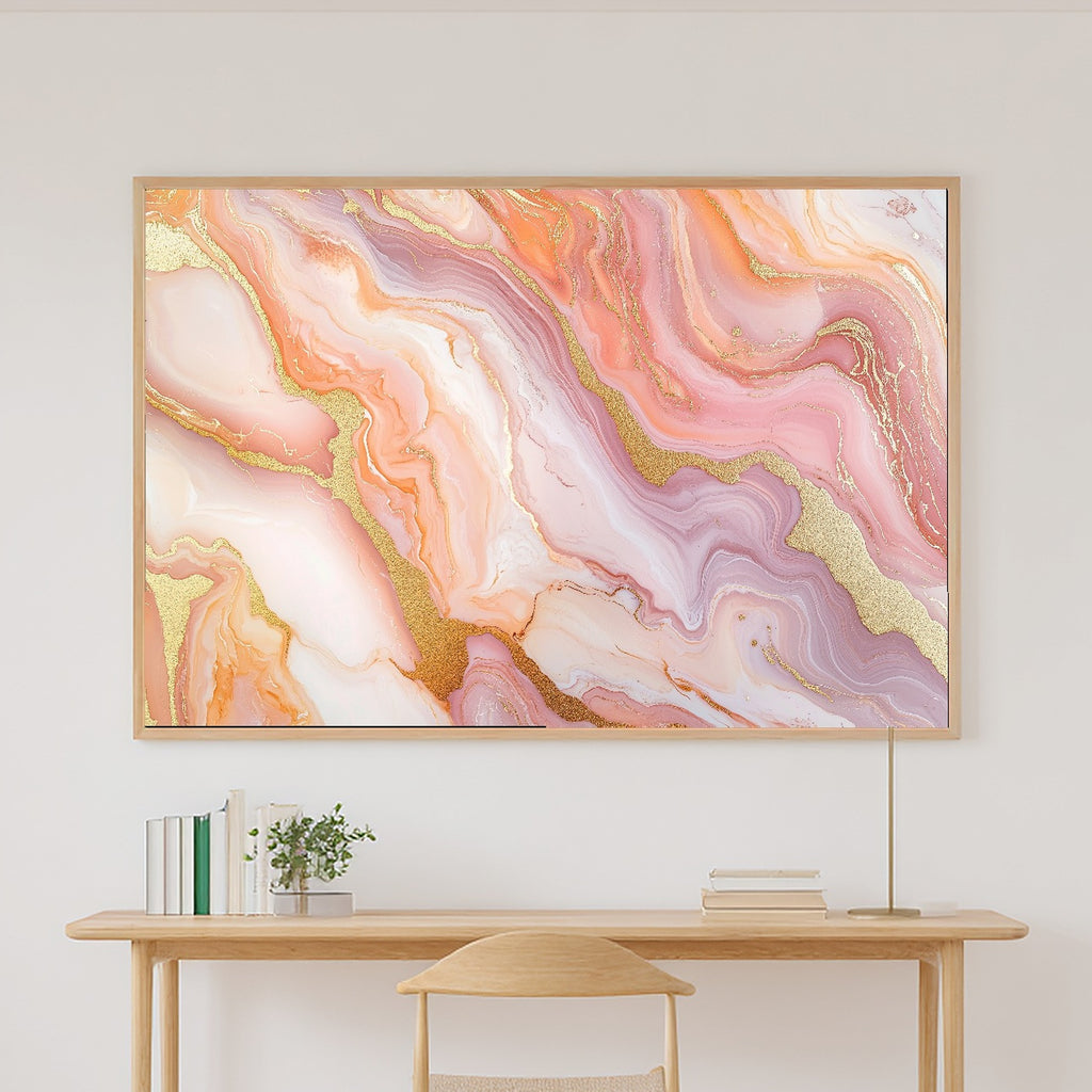 Timeless Blush Marble Gold Flow — Modern Collector Wall Art, Warm Home Office Decor, Stretched Canvas, Ready to Hang — blush-marble-gold-flow-canvas-print.jpg