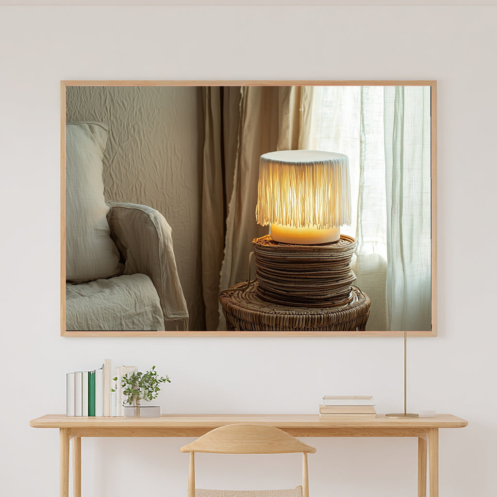 Bohemian Fringe Lamp Fine Art Canvas, Soft Dreamy Glow, Home Office Focal Point, Premium Canvas, Elegant Hostess Gift — bohemian-fringe-lamp-canvas-print.jpg