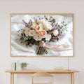 Bohemian Wedding Bouquet Painterly Stretched Canvas Print for the Living Room, Cozy Studio Decor, Warm Soulful Tones, Elegant Hostess Gift — bohemian-wedding-bouquet-painterly-canvas-print.jpg