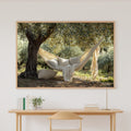 Boho Hammock Cream Linen Canvas Wall Art, Dreamy Timeless Artwork Home Decor, Living Room Centerpiece, Ready to Hang — boho-hammock-cream-linen-canvas-print.jpg
