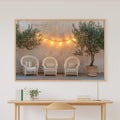 Boho Patio String Lights Wicker Museum-Quality Canvas, Cozy Studio Decor Gallery Print, Modern Home Office Art, Perfect Anniversary Gift — boho-patio-string-lights-wicker-canvas-print.jpg