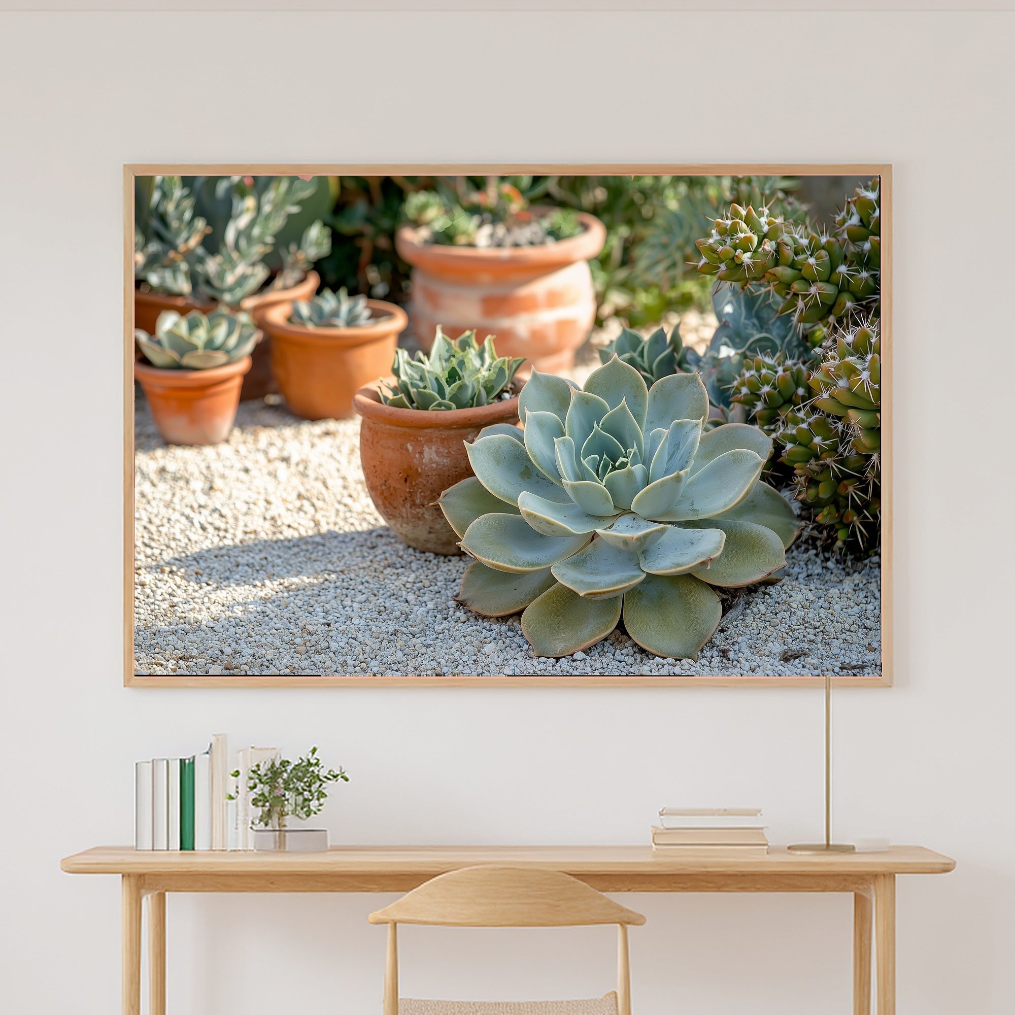 Boho Succulent Garden Sunlight Museum-Quality Canvas, Pressed Botanical Decor, Fresh Botanical Feel Cottage Kitchen Art — boho-succulent-garden-sunlight-canvas-print.jpg