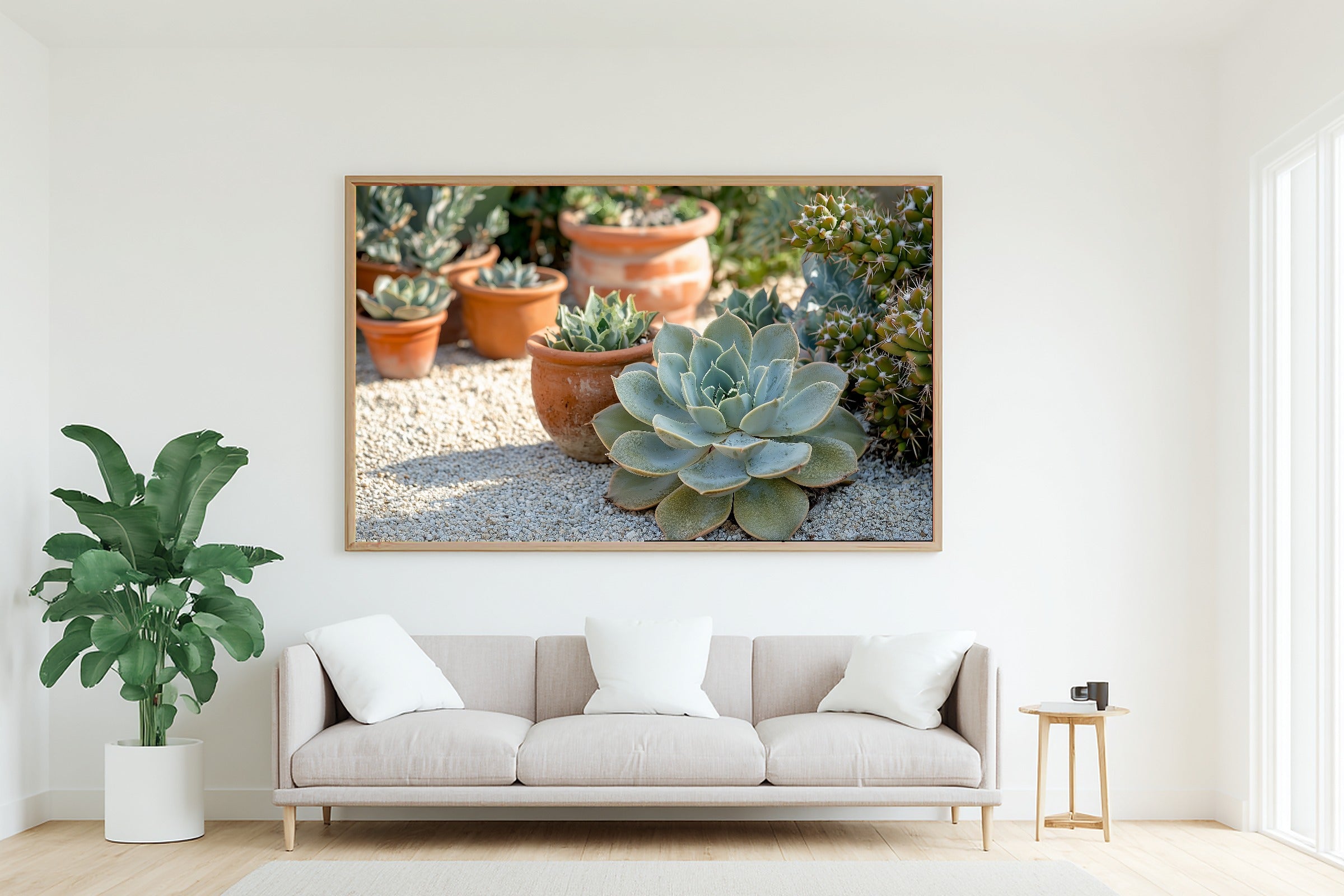 Boho Succulent Garden Sunlight Museum-Quality Canvas, Pressed Botanical Decor, Fresh Botanical Feel Cottage Kitchen Art — boho-succulent-garden-sunlight-living-room-wall-art.jpg