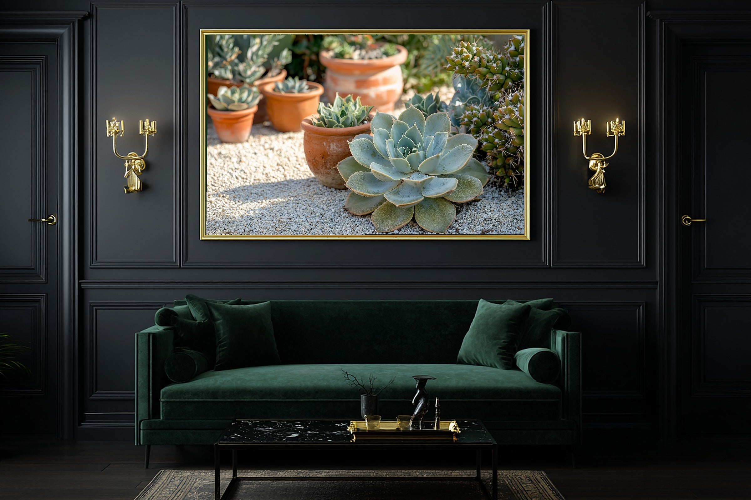 Boho Succulent Garden Sunlight Museum-Quality Canvas, Pressed Botanical Decor, Fresh Botanical Feel Cottage Kitchen Art — boho-succulent-garden-sunlight-office-wall-art.jpg