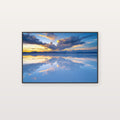 Uyuni Salt Flats Canvas Wall Art | Bolivia Mirror Print, South American Landscape, Otherworldly Decor, Stretched Canvas — bolivia-uyuni-salt-flat-canvas-print.jpg