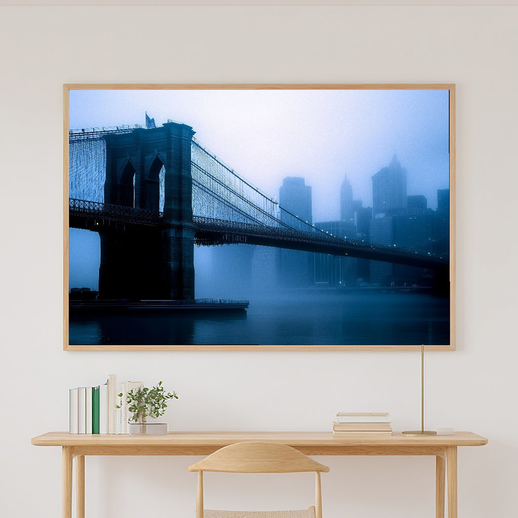 Moody City Brooklyn Bridge Moody Canvas Wall Art — Dreamy Print for the Modern Loft, A Gift the City Wanderer Will Adore — brooklyn-bridge-moody-canvas-print.jpg