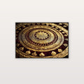 Buddhist Mandala Canvas Wall Art | Sacred Geometry Print, Gold Spiritual, Meditation Decor, Stretched Canvas — buddhist-mandala-gold-canvas-print.jpg