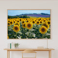 Butter Yellow Provence Sunflower Field Wall Art Canvas, Whimsical Nursery Illustration Statement Piece, Kids Bedroom Statement Piece — butter-yellow-provence-sunflower-field-canvas-print.jpg
