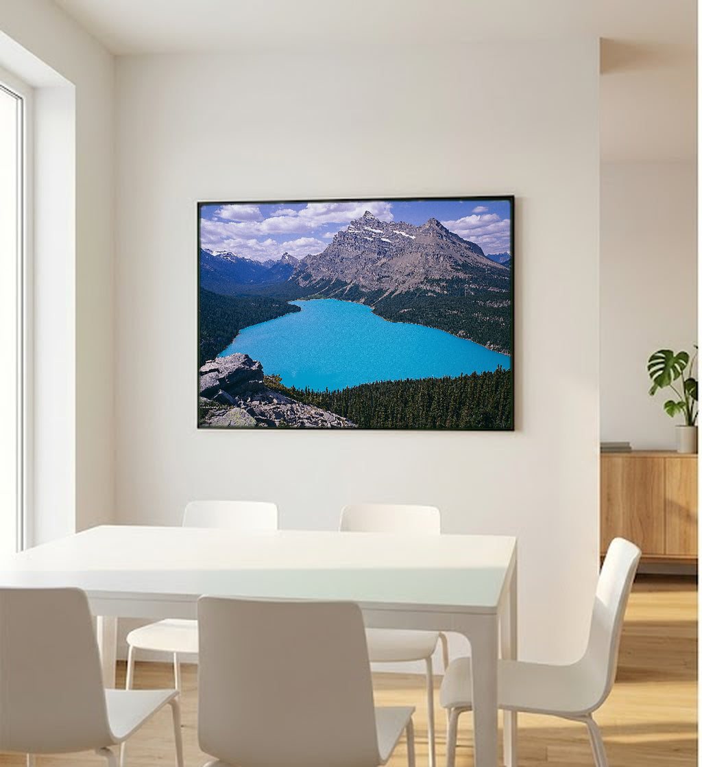 Peyto Lake Canvas Wall Art | Canadian Rockies Turquoise Print, Alberta Nature Decor, Stretched Canvas — canadian-rockies-peyto-bedroom-wall-art.jpg
