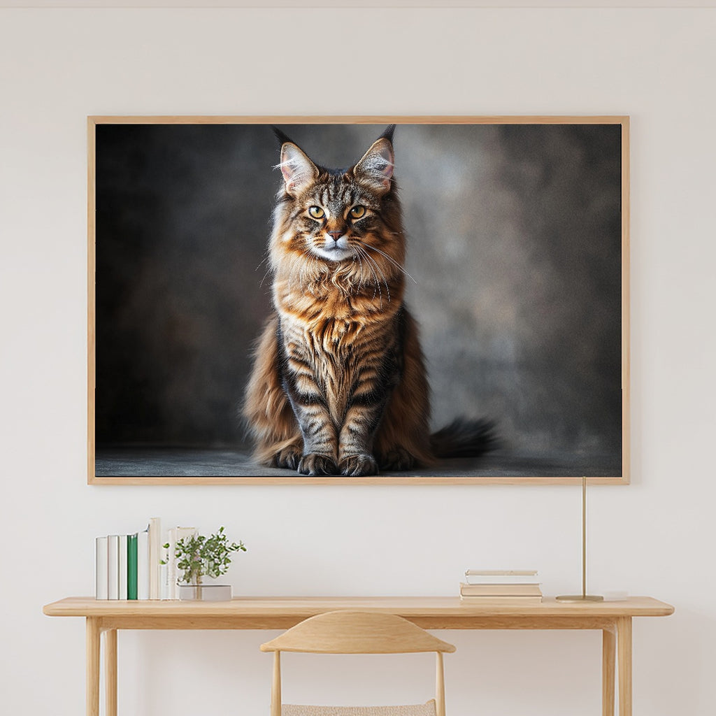 Soulful Painterly Cat Portrait Maine Coon Canvas Wall Art — Heartfelt Print for the Living Room — cat-portrait-maine-coon-canvas-print.jpg