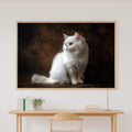 A Dreamy Cat Portrait Persian White Tender Oil-Painting Print — Warm Wall Art for the Living Room, Giclée on Canvas — cat-portrait-persian-white-canvas-print.jpg