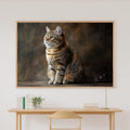 A Dreamy Cat Portrait Scottish Fold Heartfelt Pet Print — Dreamy Wall Art for the Living Room, Giclée on Canvas — cat-portrait-scottish-fold-canvas-print.jpg