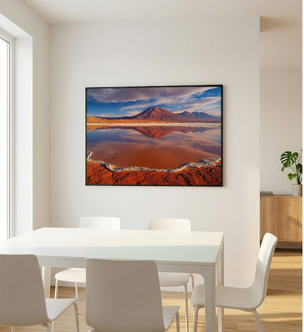 Atacama Desert Canvas Wall Art | Chile Print, Lunar Landscape, Desert Decor, Stretched Canvas — chile-atacama-desert-bedroom-wall-art.jpg