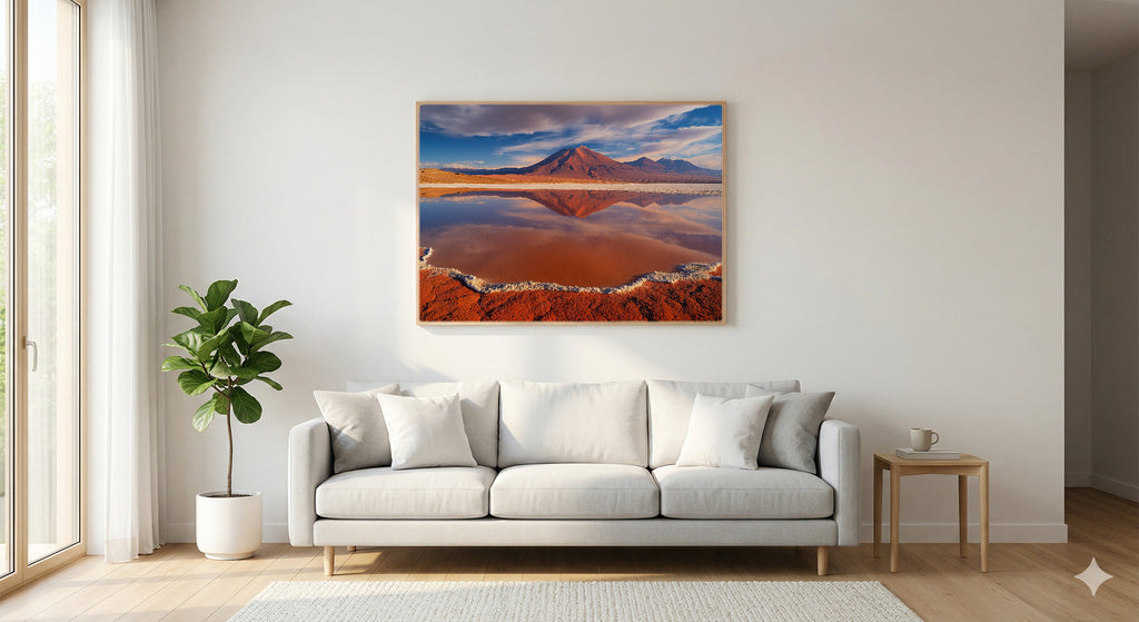 Atacama Desert Canvas Wall Art | Chile Print, Lunar Landscape, Desert Decor, Stretched Canvas — chile-atacama-desert-living-room-wall-art.jpg