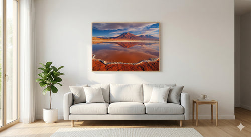 Atacama Desert Canvas Wall Art | Chile Print, Lunar Landscape, Desert Decor, Stretched Canvas — chile-atacama-desert-living-room-wall-art.jpg