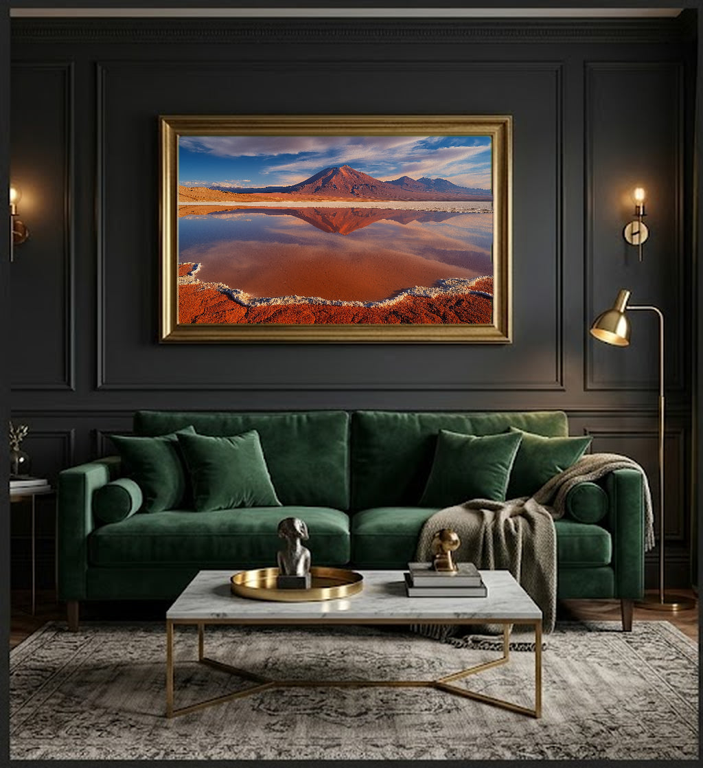 Atacama Desert Canvas Wall Art | Chile Print, Lunar Landscape, Desert Decor, Stretched Canvas — chile-atacama-desert-office-wall-art.jpg