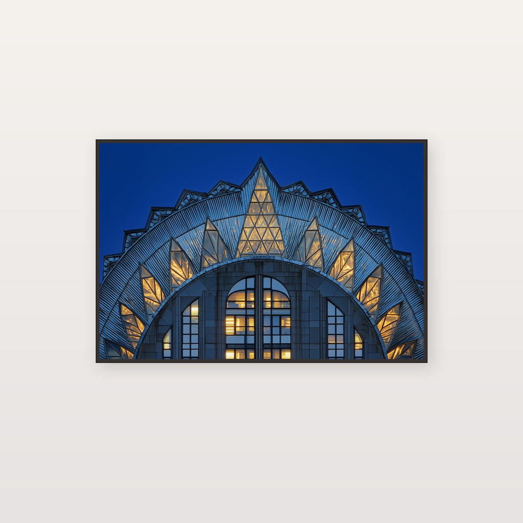 Chrysler Building Canvas Wall Art | Art Deco Detail Print, NYC Architecture Glamour Decor, Stretched Canvas — chrysler-building-detail-canvas-print.jpg