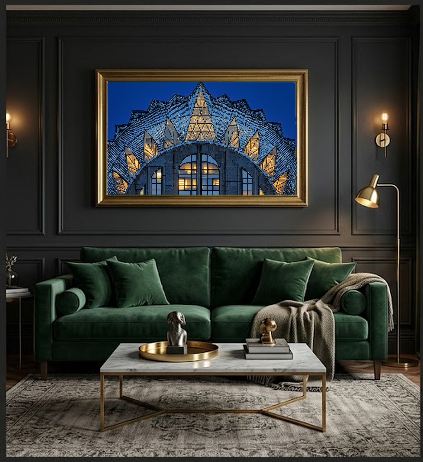 Chrysler Building Canvas Wall Art | Art Deco Detail Print, NYC Architecture Glamour Decor, Stretched Canvas — chrysler-building-detail-office-wall-art.jpg