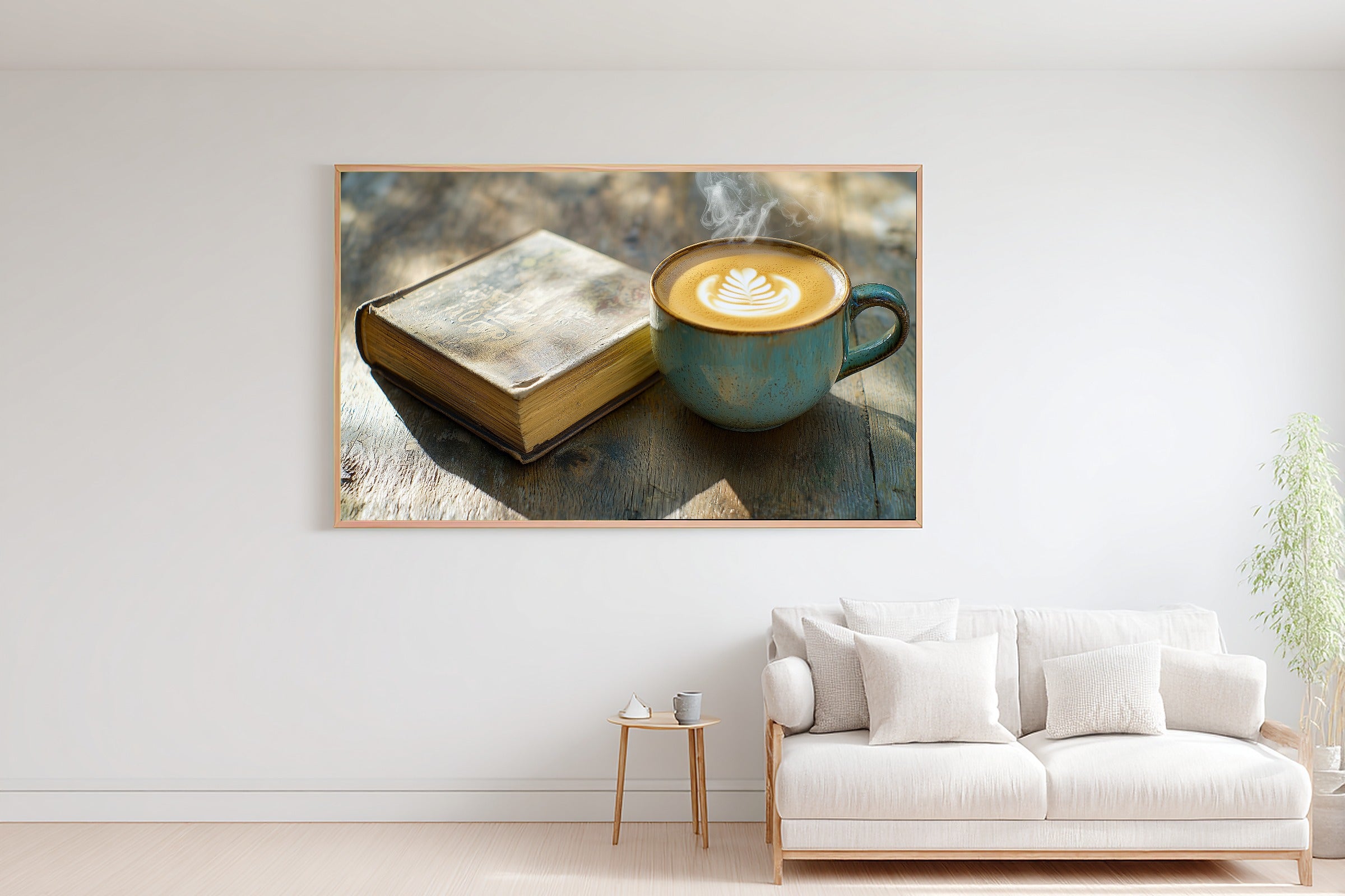 Cozy Coffee Cup Still Life Warm — Dreamy Timeless Wall Art, Warm Living Room Decor, Stretched Canvas, Ready to Hang — coffee-cup-still-life-warm-bedroom-wall-art.jpg