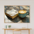 Cozy Coffee Cup Still Life Warm — Dreamy Timeless Wall Art, Warm Living Room Decor, Stretched Canvas, Ready to Hang — coffee-cup-still-life-warm-canvas-print.jpg