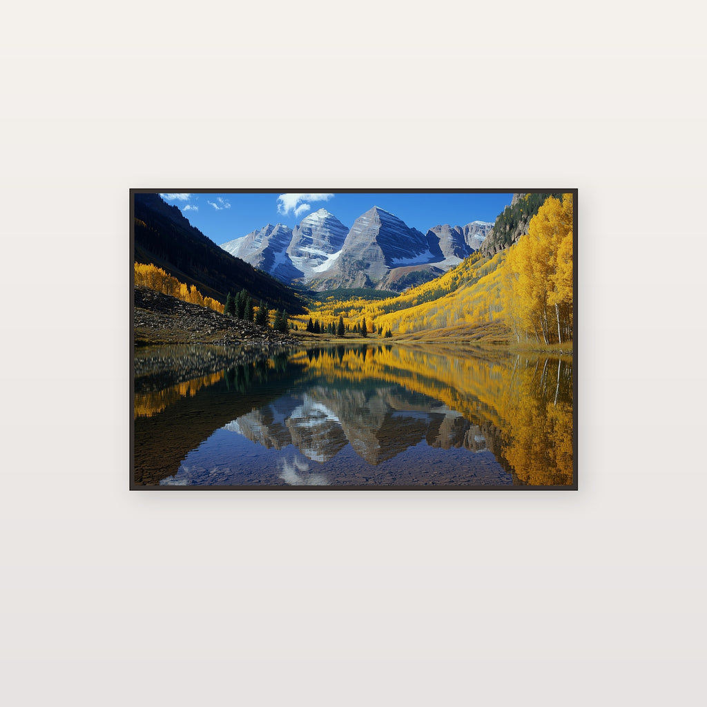 Maroon Bells Canvas Wall Art | Colorado Aspen Print, Fall Aspens, Mountain Decor, Stretched Canvas — colorado-maroon-bells-canvas-print.jpg