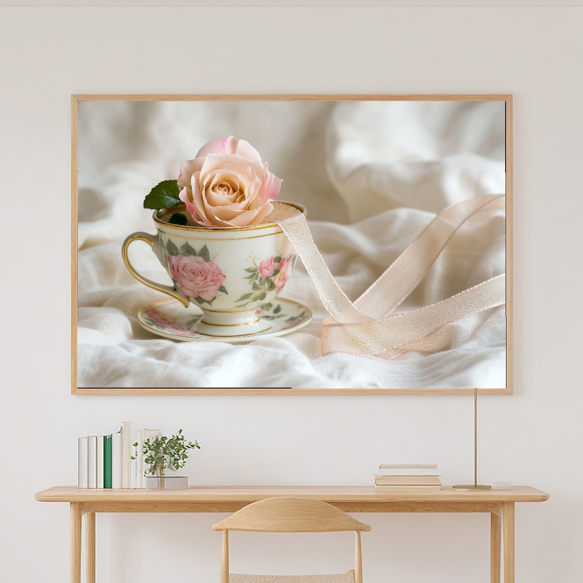 Hand-picked Coquette Rose Teacup Vintage Giclée Print — Dreamy Cozy Studio for the Living Room, Ready-to-Hang Art Lover in Your Life Gift — coquette-rose-teacup-vintage-canvas-print.jpg