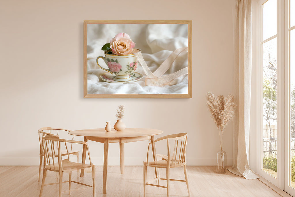 Hand-picked Coquette Rose Teacup Vintage Giclée Print — Dreamy Cozy Studio for the Living Room, Ready-to-Hang Art Lover in Your Life Gift — coquette-rose-teacup-vintage-dining-room-wall-art.jpg