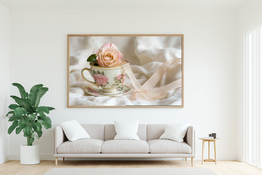 Hand-picked Coquette Rose Teacup Vintage Giclée Print — Dreamy Cozy Studio for the Living Room, Ready-to-Hang Art Lover in Your Life Gift — coquette-rose-teacup-vintage-living-room-wall-art.jpg